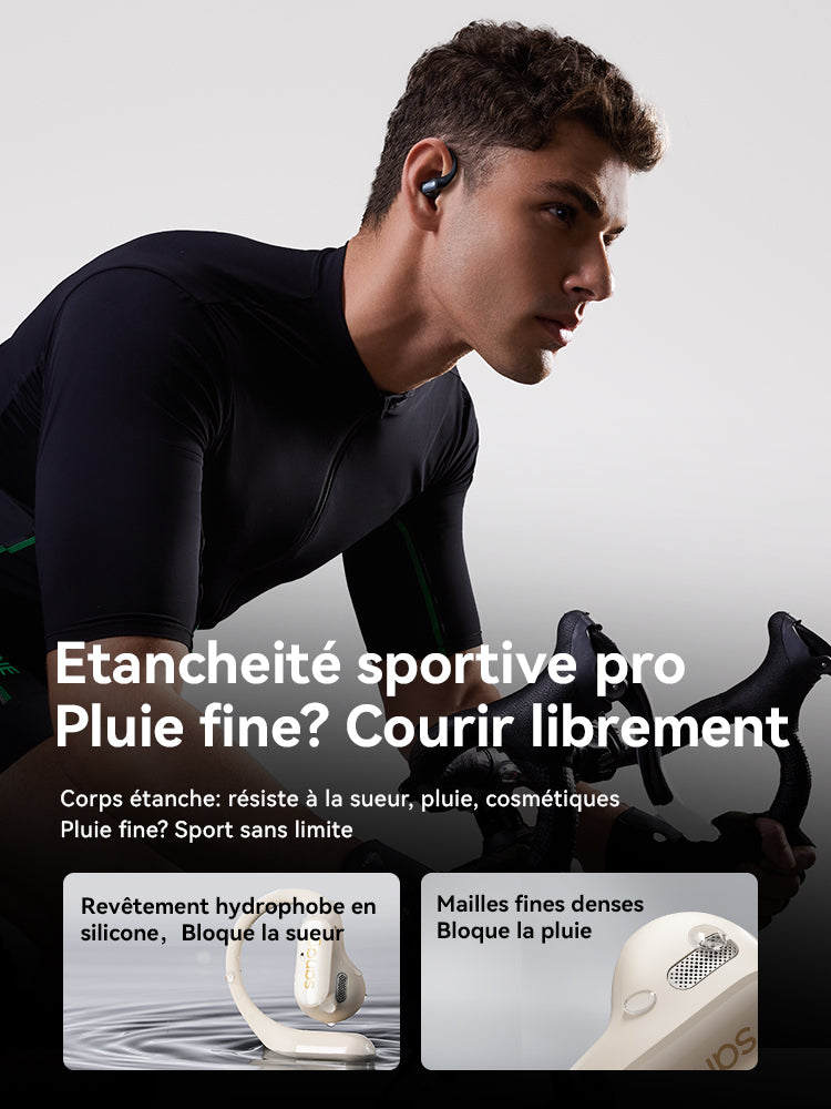 Sanag G6S Écouteurs sans fil à commande tactile ultra légers - Noir