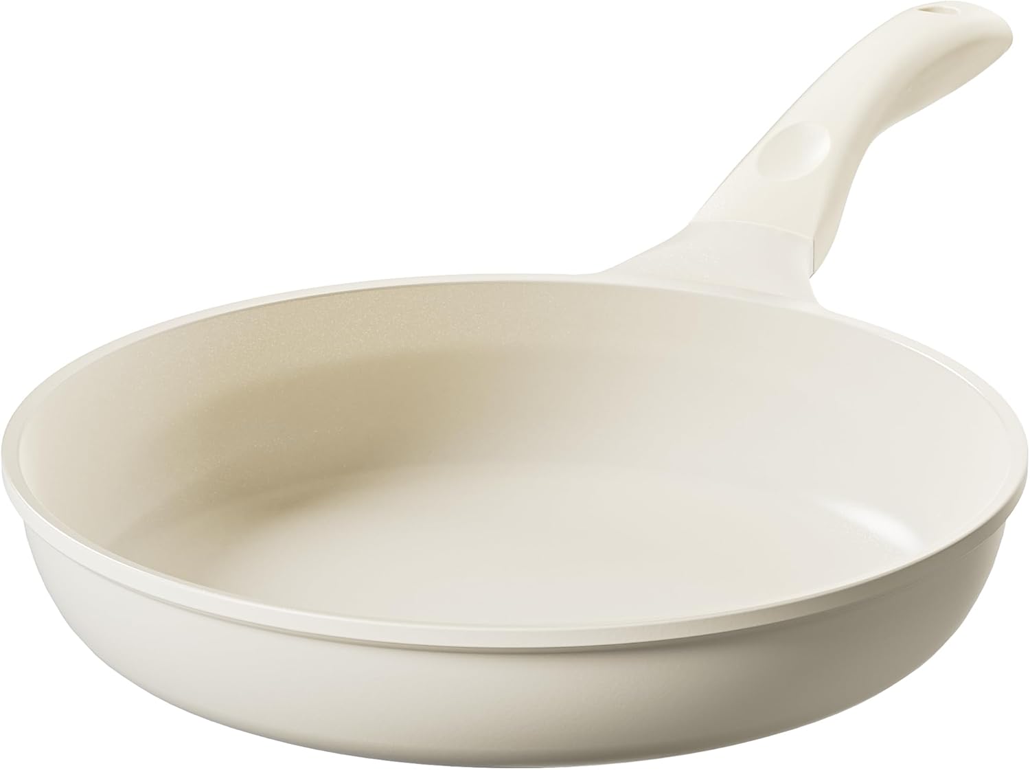 Redchef Série Starlight Poêle à frire en céramique 28 cm, Extérieur et intérieur blanc