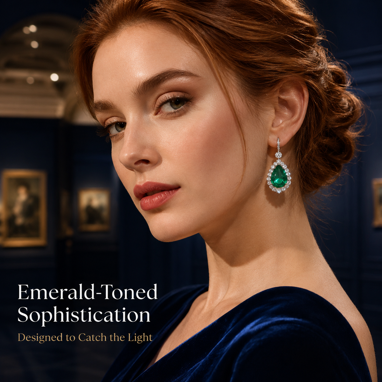 VoxorAI Boucles d'oreilles à clous en calcédoine naturelle vert émeraude, pour toutes les saisons en chalcédoine naturelle