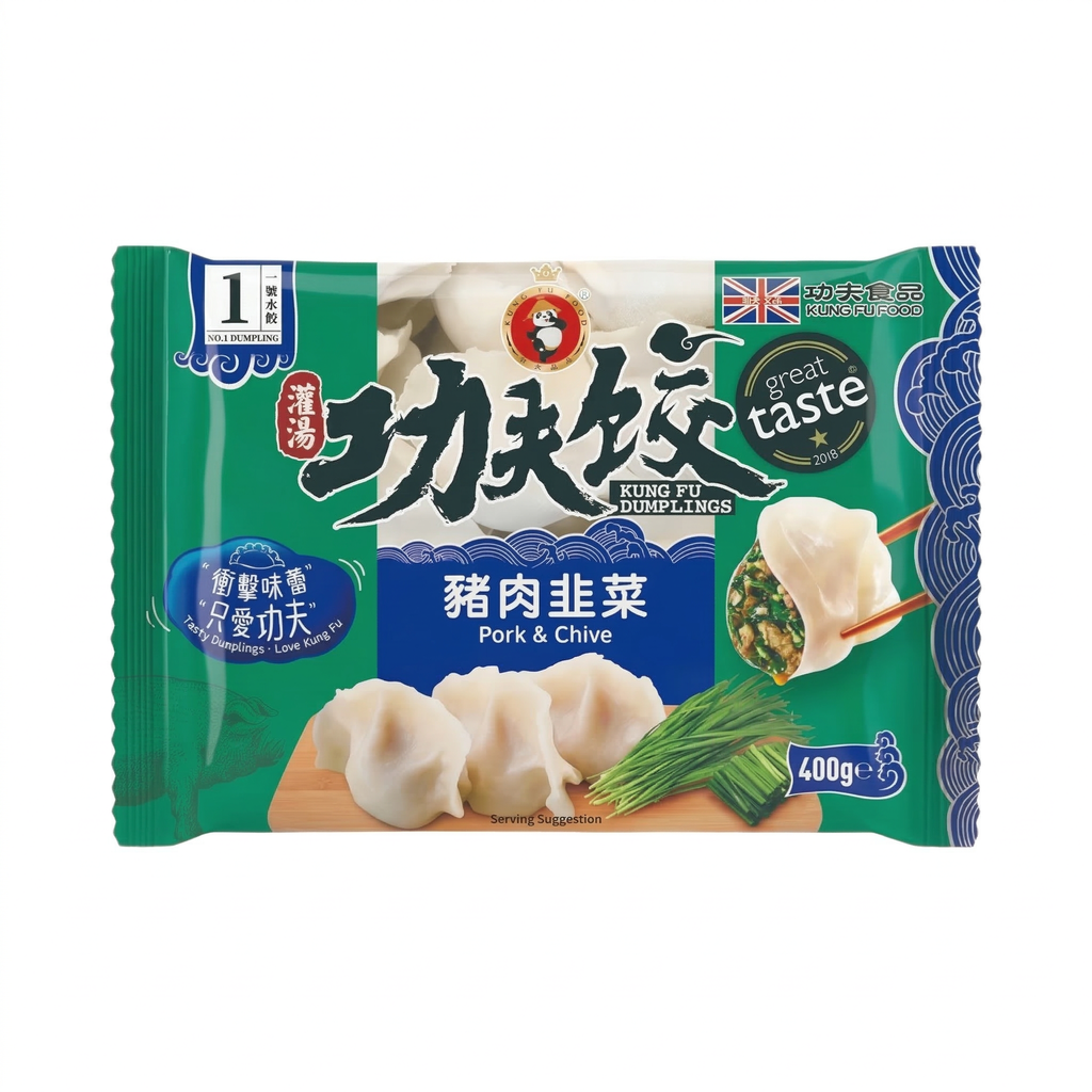 KUNG FU Raviolis au porc et à la ciboulette - 400 g