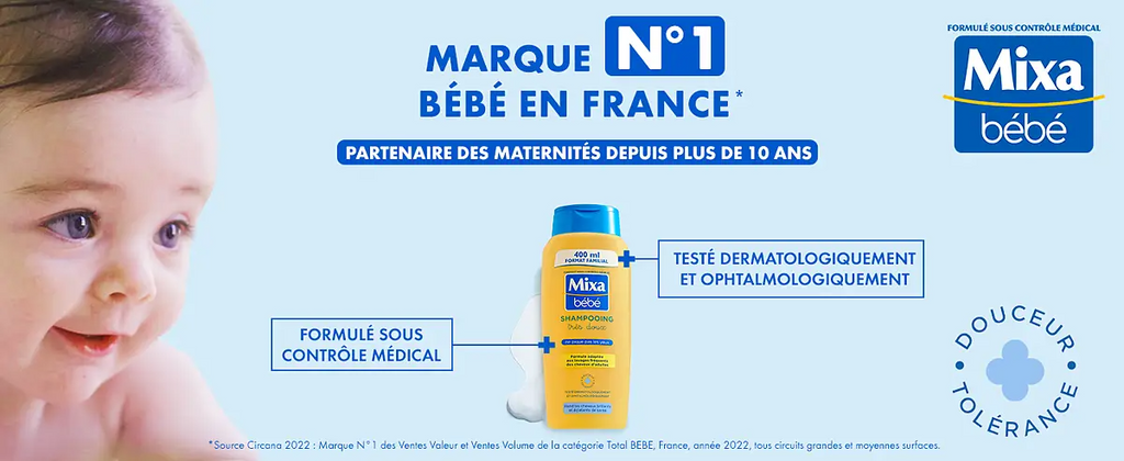 Mixa Bébé Shampooing Bébé Très Doux - 300 ml