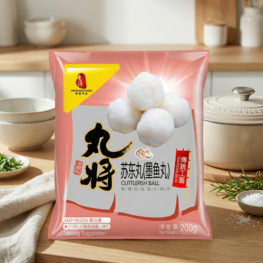 FRESHASIA Wan Jiang Boulettes de seiche - 200 g