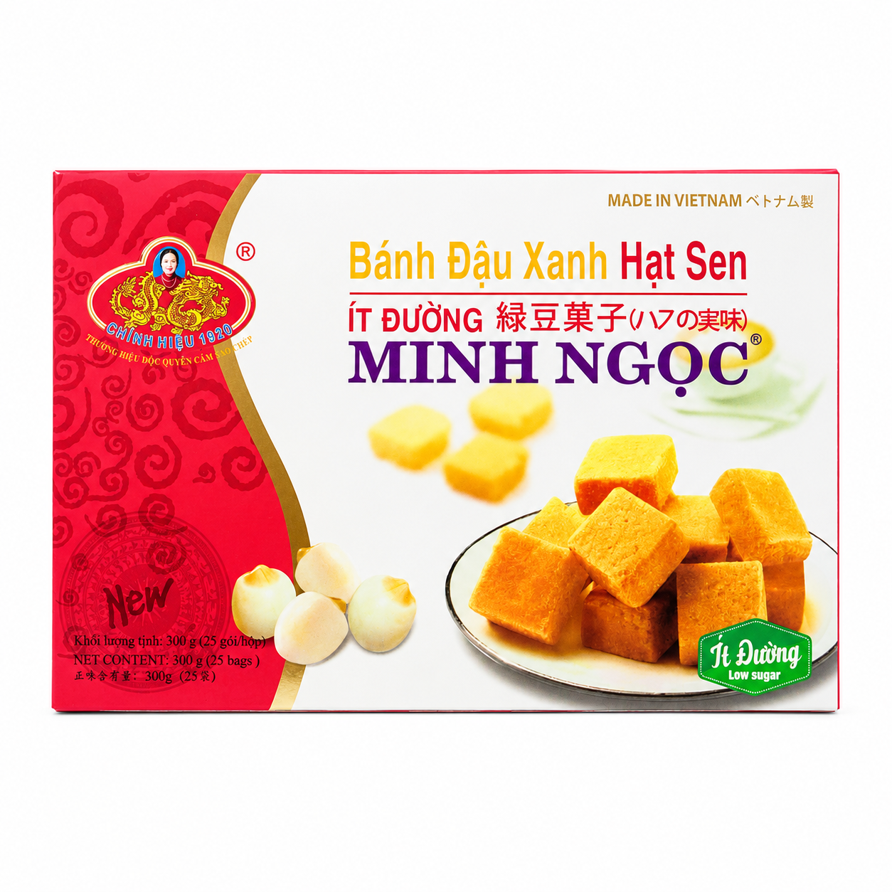 MINH NGOC Gâteau aux haricots et graines de lotus 300 g