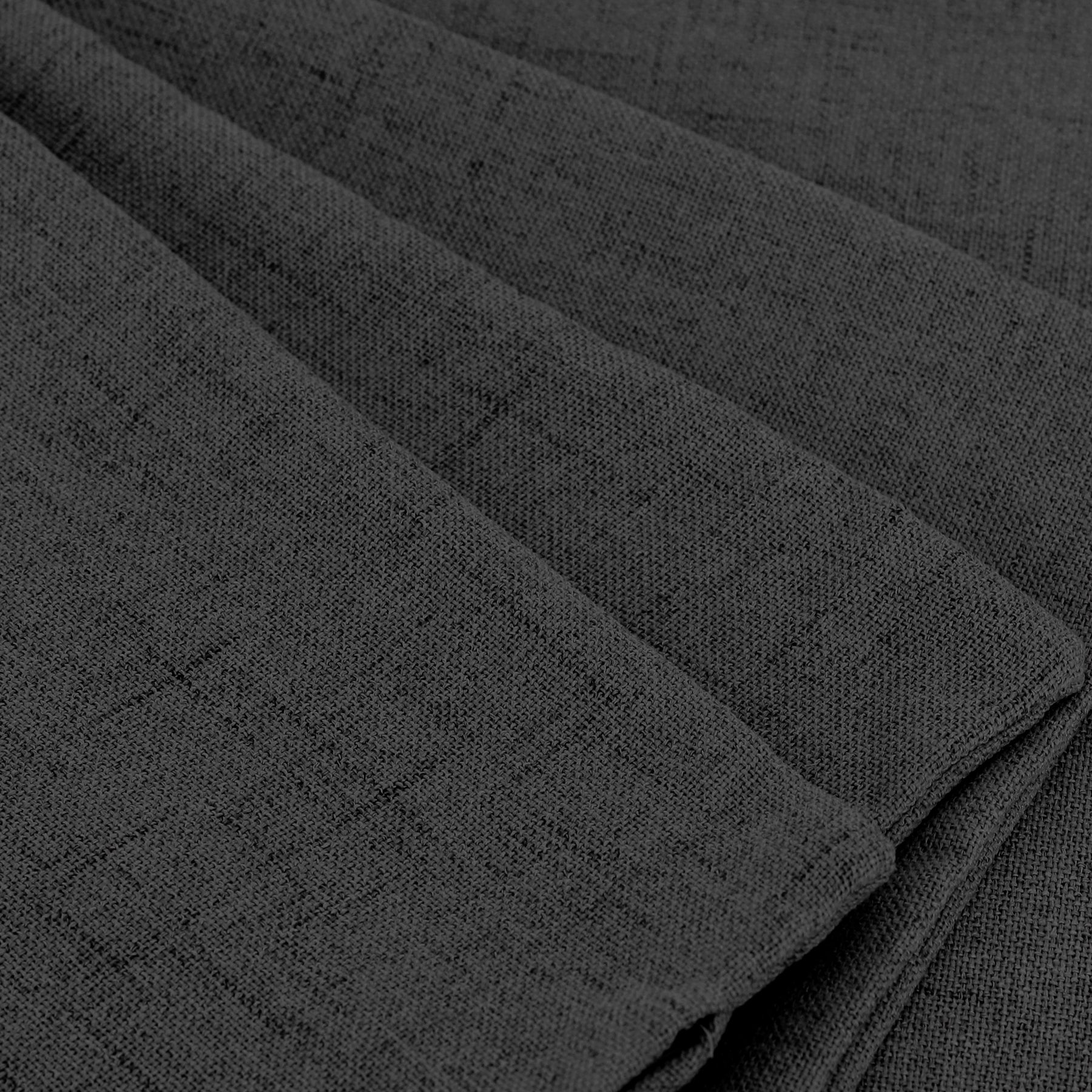 Deconovo housse de coussin en tissu lin - gris foncé - 50 x 50 cm - 1 pièce