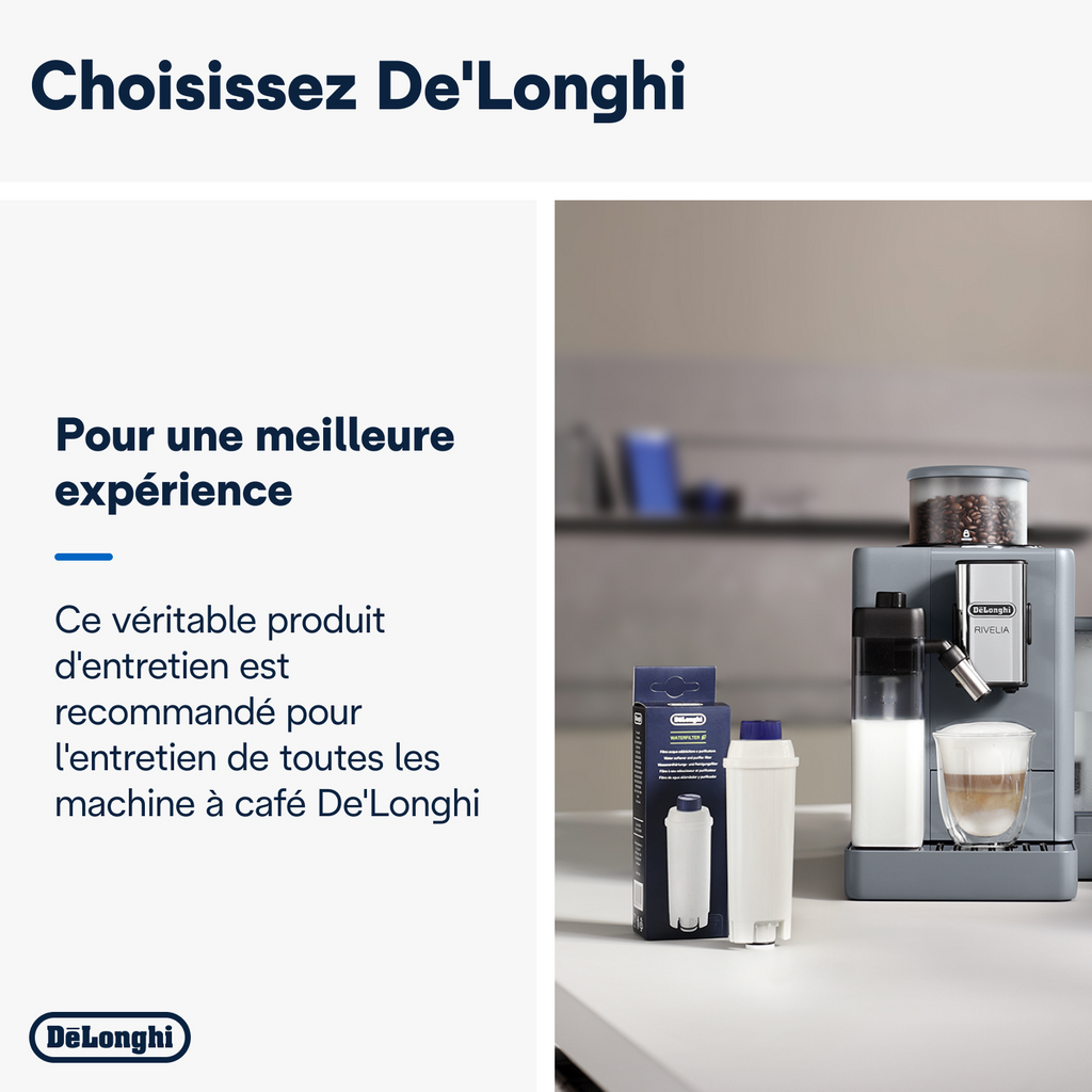 DELONGHI Accessoires Café, Filtre à Eau Adoucisseur, DLSC002, Blanc