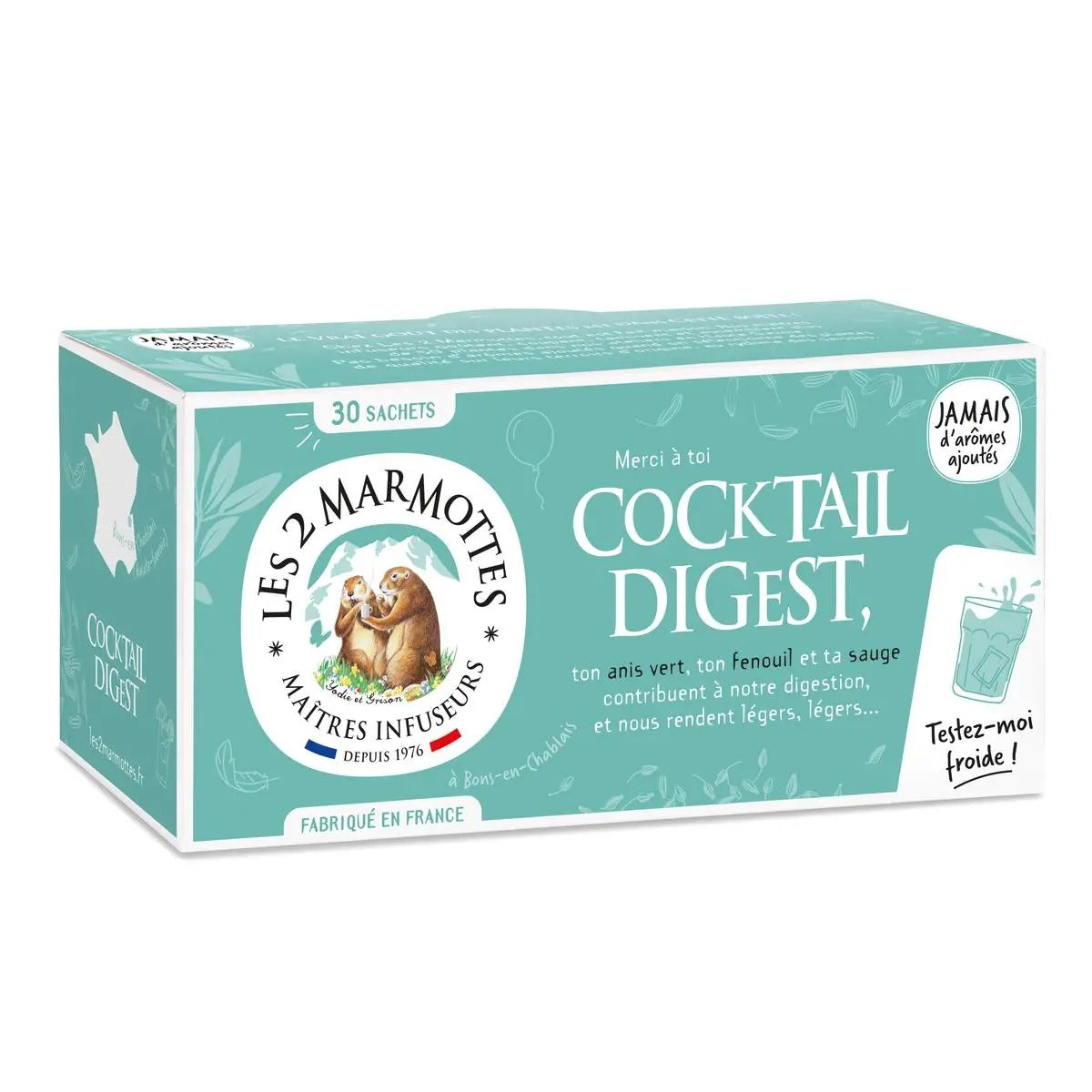 LES 2 MARMOTTES Infusion cocktail digestif 30 sachets 55 g