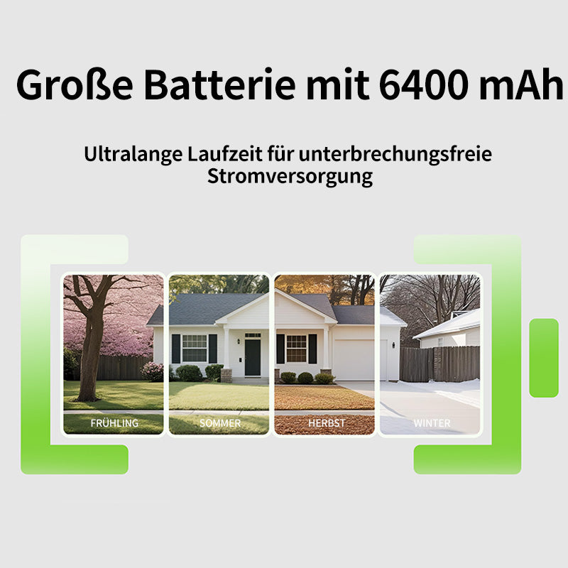 UNIVIEW Youkey S320 Caméra de surveillance magnétique sans fil -2,5 K QHD avec Wi-Fi 6 double bande -150° FOV détection IA personnes et animaux stockage intégré -8 Go vision nocturne