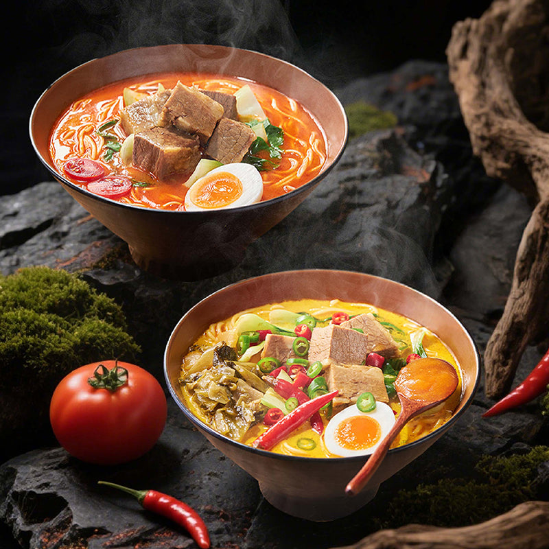 Hefu noodle Nouilles au bœuf et à la tomate 242 g