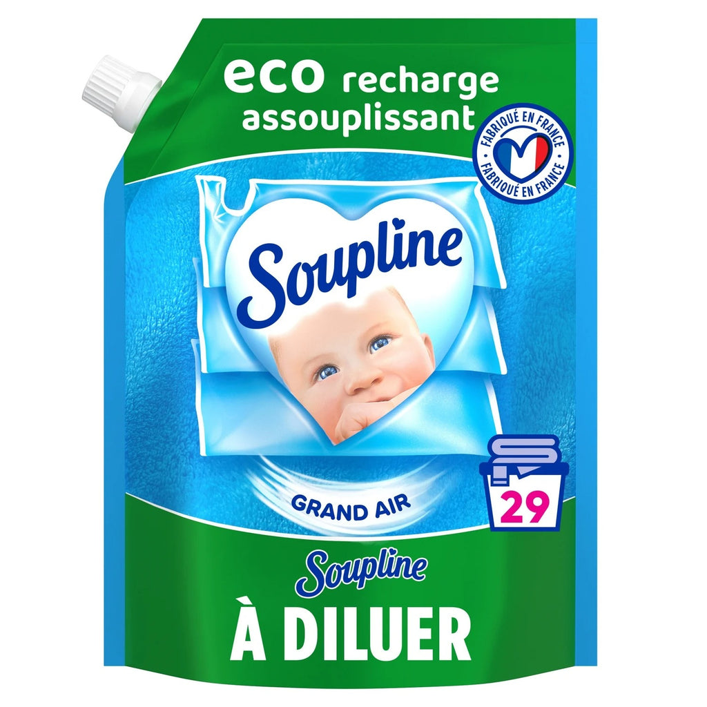 SOUPLINE Grand Air Recharge Éco Adoucissant Concentré 600 ml