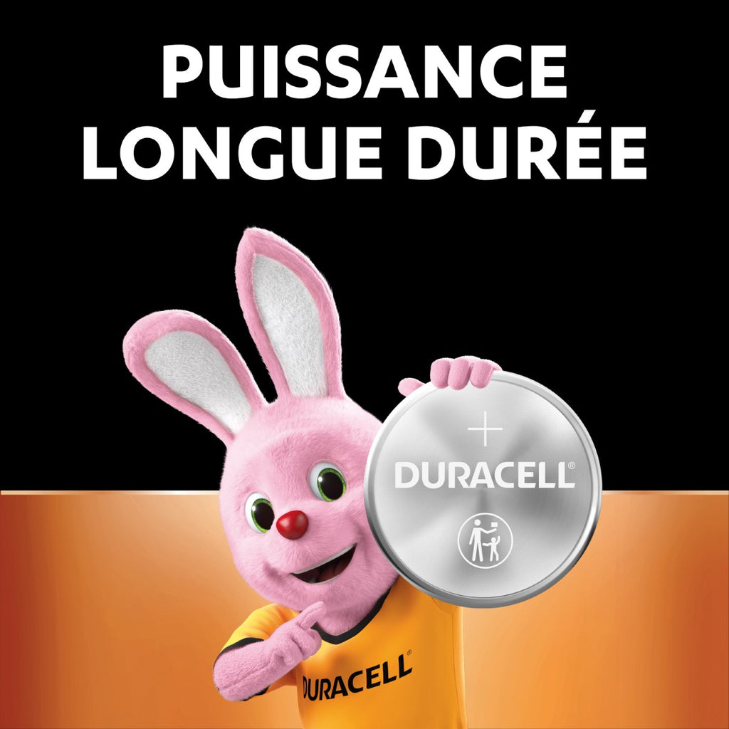 DURACELL CR2016 Lot de 4 piles boutons au lithium 3 V, longue durée garantie, technologie sécurité enfant, pour clés électroniques / télécommandes / montres fitness, emballage sécurité enfant