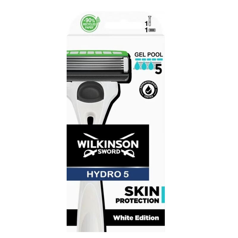 Wilkinson Sword Hydro 5 Rasoir protection de la peau édition blanche 1 unité