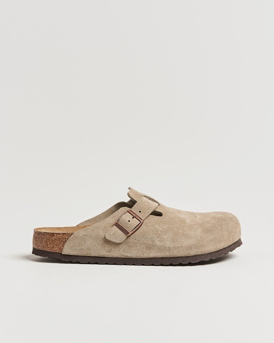 Birkenstock Sabots Boston Femme, Taupe