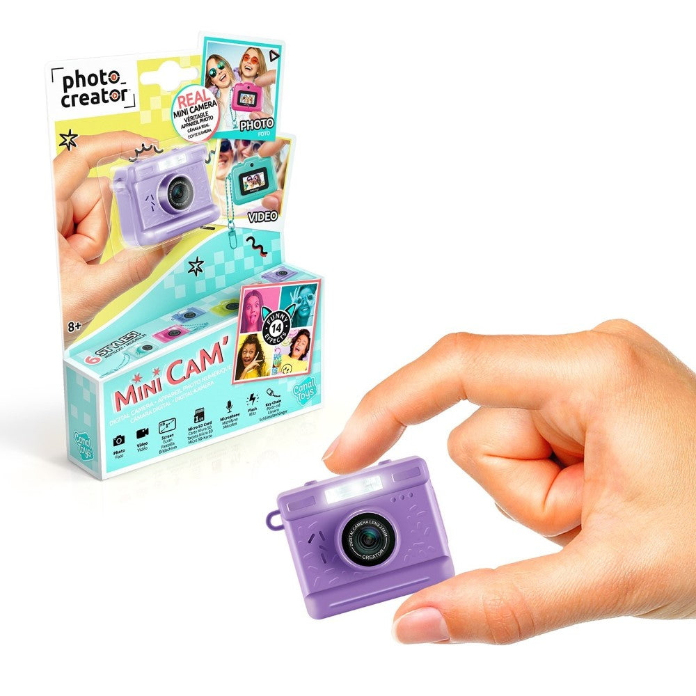 Canal Toys – Photo Creator – Appareil Photo Numérique Mini Cam’ – avec porte-clé inclus – CLK 050