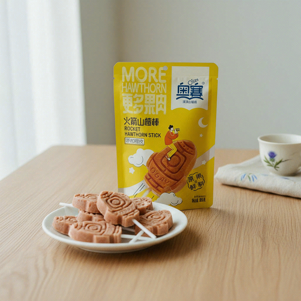 O'Say Biscuits à l'aubépine en forme de fusée - 85 g