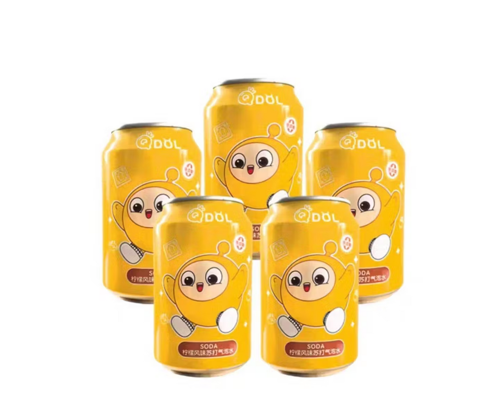 QDOL Eggy Party Eau Gazeuse Pétillante Saveur Citron 330 ml * 24