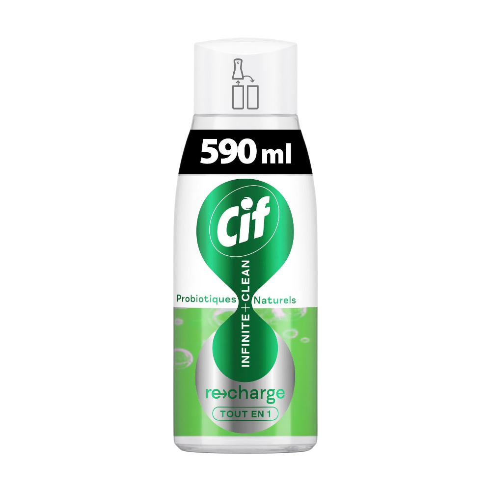 CIF Infinite Clean Recharge Spray Multi-Usages Tout-en-Un 590 ml