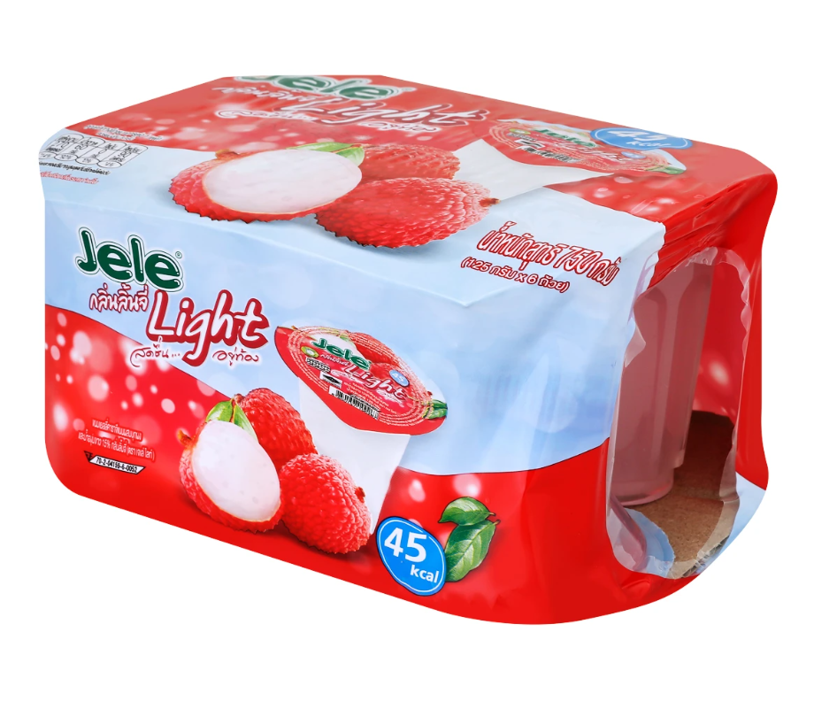Jele Light Gelée de litchi - 6 x 125 g