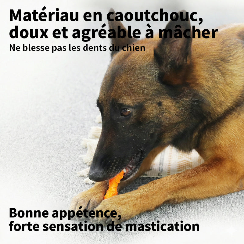 Blinkit Jouet à mâcher os au fromage pour chiens, jouet en latex résistant pour animaux de petite et moyenne taille, jouet interactif de dressage et de dentition (10,7 × 4 × 2,5 cm)
