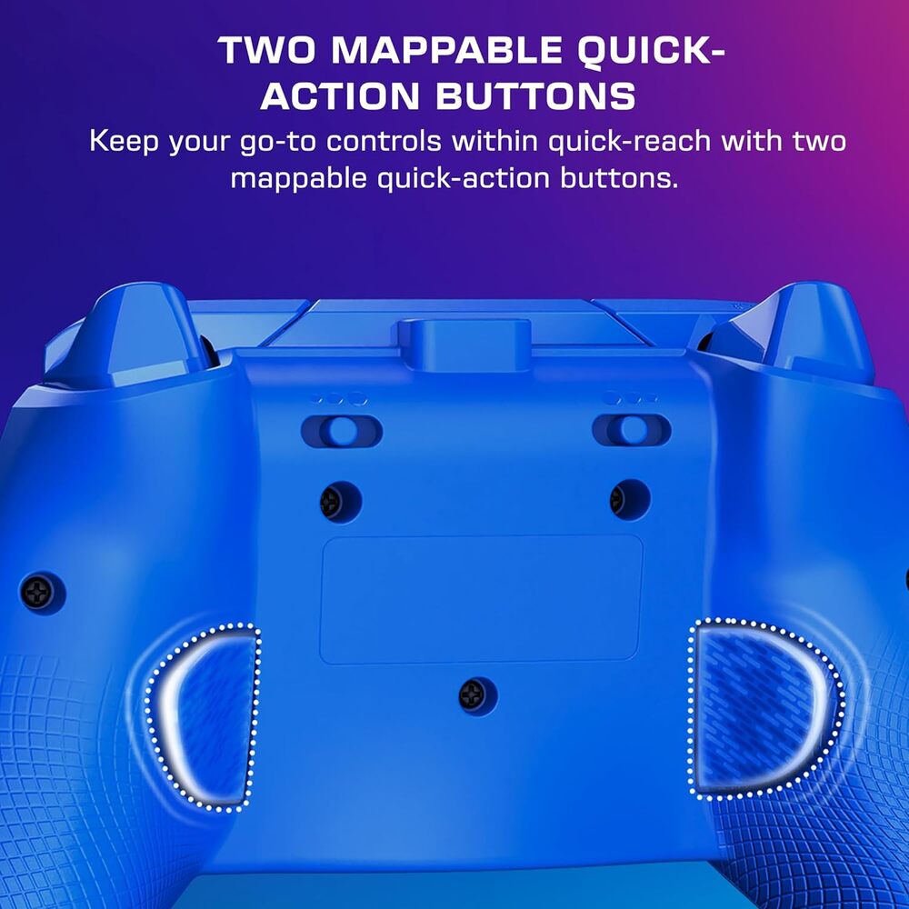 Turtle Beach Afterglow Wave Manette filaire Câble USB Éclairage RVB - Gâchettes à effet Hall & Boutons programmables - Xbox Series X|S, PC (Licence officielle Microsoft) - Bleu