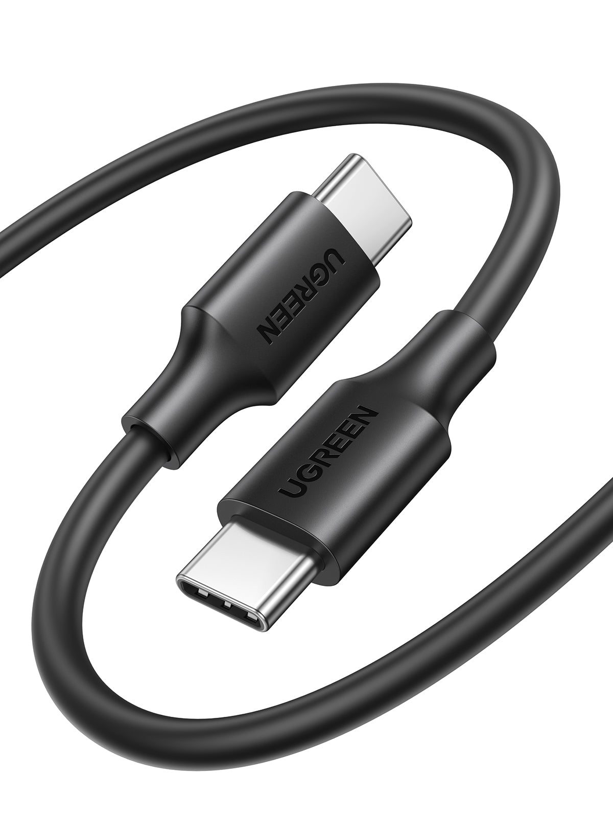 UGREEN Câble USB 2.0 Type-C M-M rond nickel noir, 1,5 m