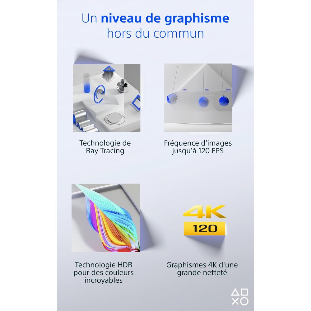 PlayStation 5 Slim Standard avec manette sans fil DualSense - Blanc - Édition limitée Fortnite Chaos fleuri - Version UE