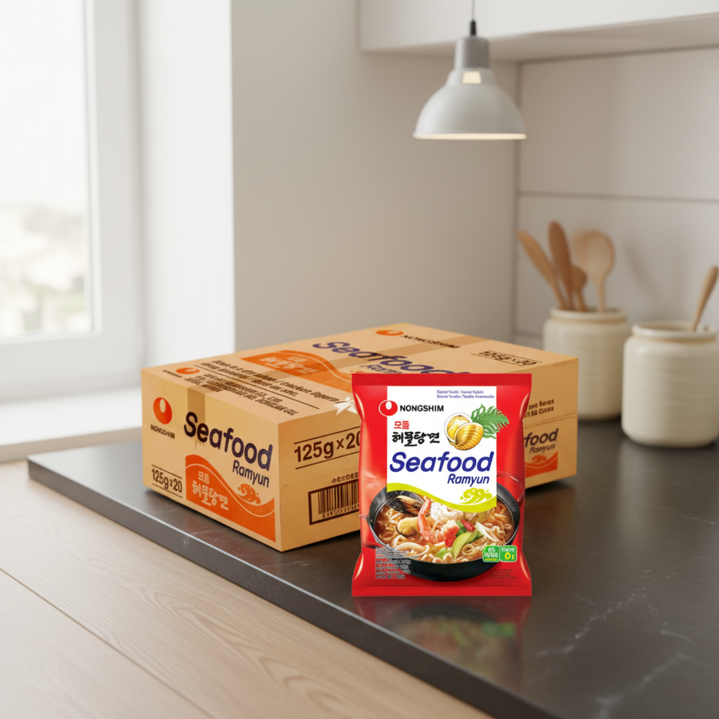 Nongshim Hamultang Ramyun Nouilles instantanées saveur fruits de mer - 20 x 125 g