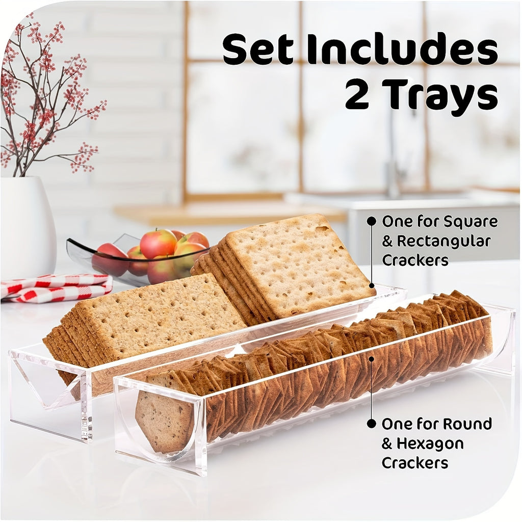 YumiPLUS Présentoir à desserts en plastique 2 niveaux, lot de 1