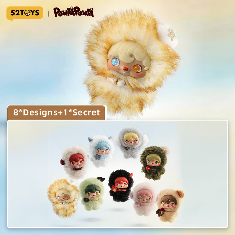 52TOYS POUKAPOUKA Boîte Mystère Peluche Vinyle Esprit Céleste Pendentif de Collection Tendance & Ornement de Poupée Une Figurine Aléatoire par Commande