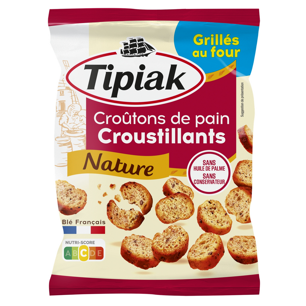 Tipiak Croûtons nature aux graines 75 g
