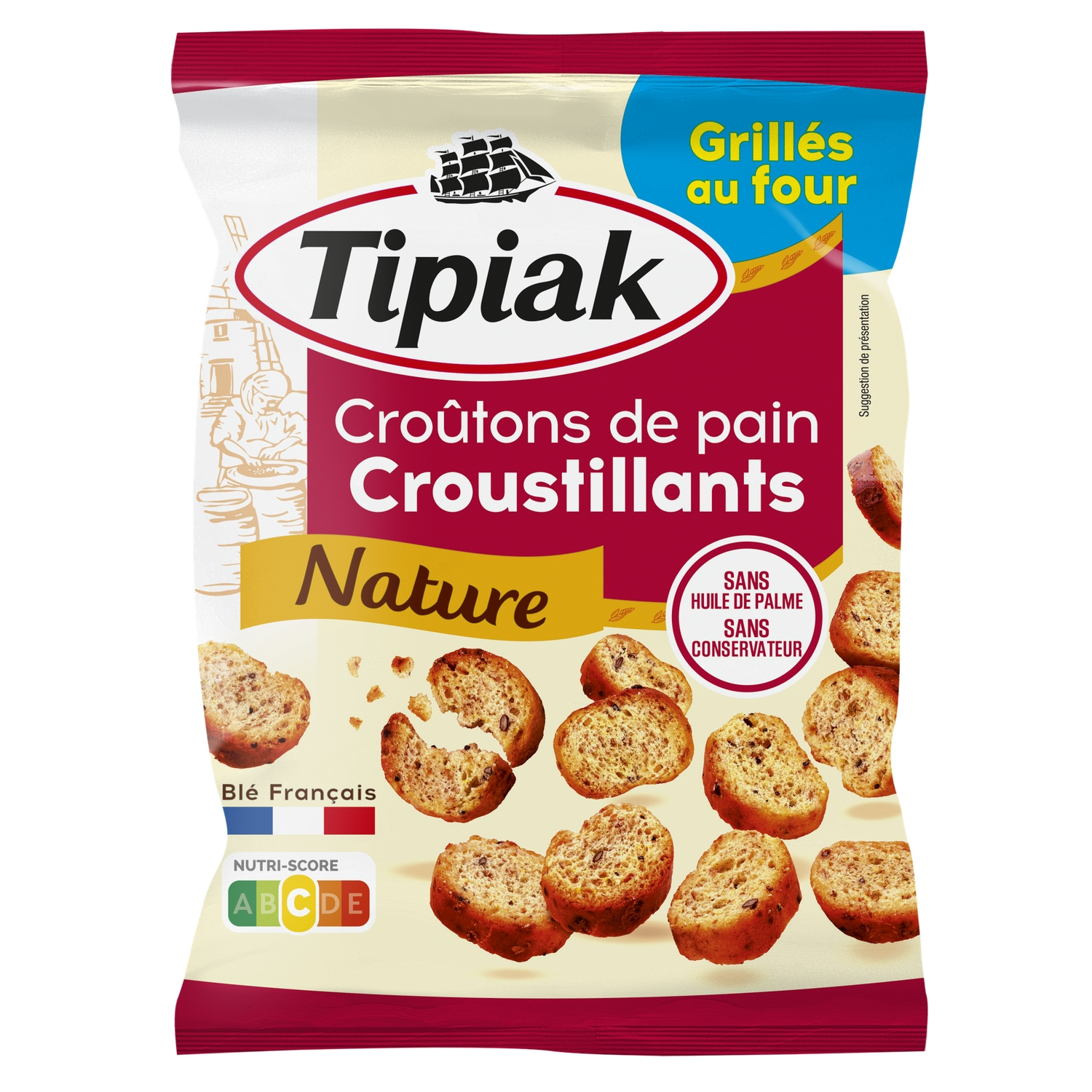 Tipiak Croûtons nature aux graines 75 g