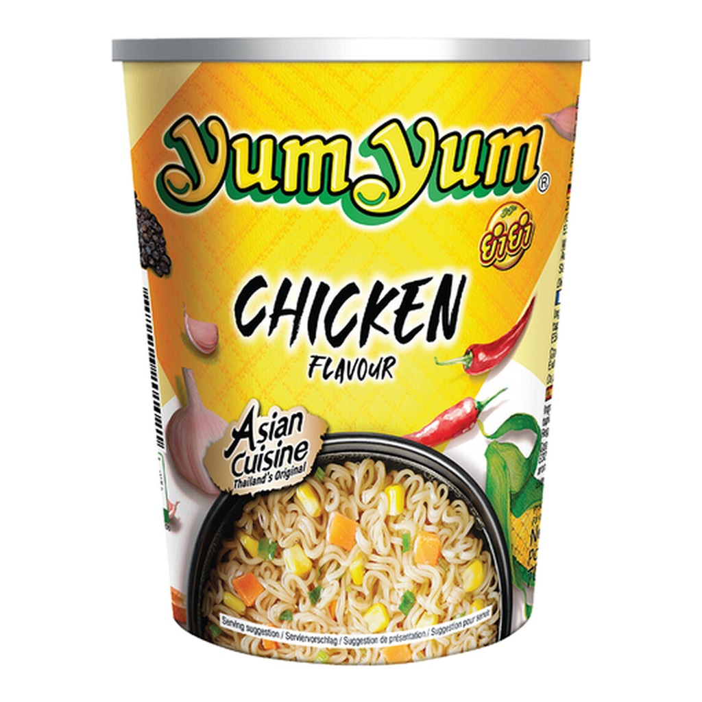 Yum Yum Soupe de nouilles en coupelle saveur poulet - 70 g