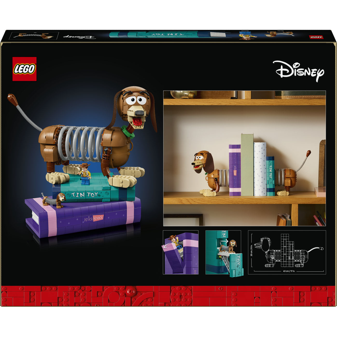 LEGO Disney Pixar 43301 Serre-livres Zigzag de Toy Story
