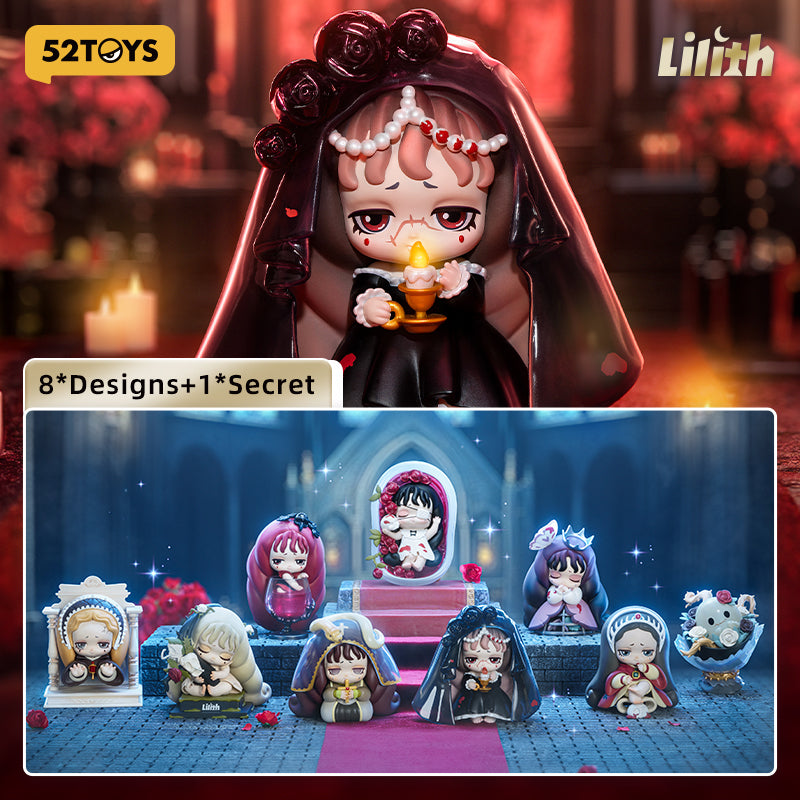 52TOYS Lilith Mary Série Century Boîte Mystère Figurine de Collection Gothique Noire Décoration de Bureau Cadeau d'Anniversaire Une Figurine Aléatoire par Commande