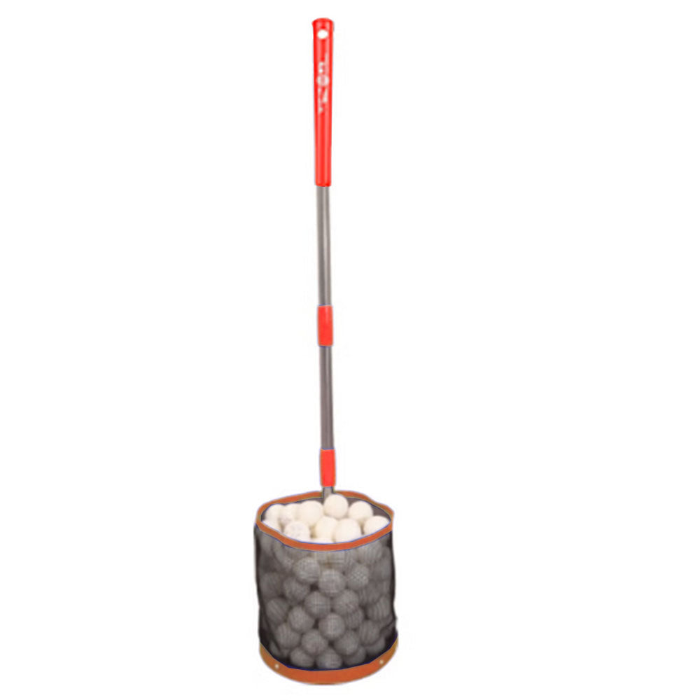 Double Fish Champion X1 Collecteur de balles de ping-pong sur pied Orange
