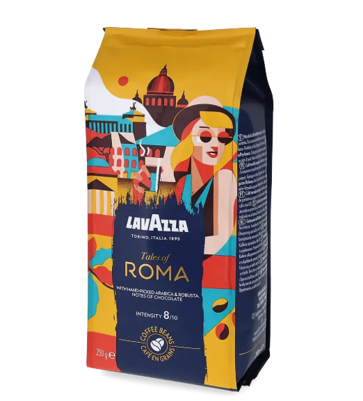 LAVAZZA Café moulu Tales of Roma intensité 8 200g