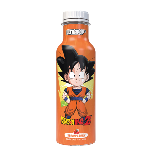ULTRAPOP Dragon Ball Z Goku Boisson aromatisée jus de fruit saveur fraise - 33 cl