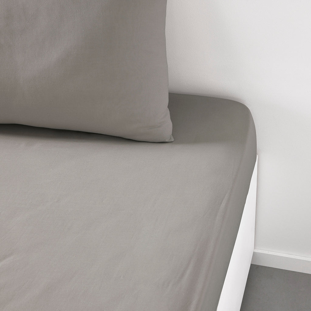 TODAY Essential Drap-housse en coton dune - 140 x 190 cm, profondeur 23 cm
