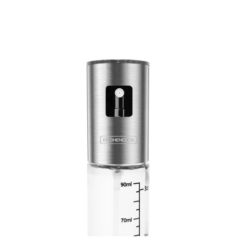 Kitchencook- Spray90 - Spray à huile 90 ml - Verre et inox - Diffusion fine - Réutilisable multifonction