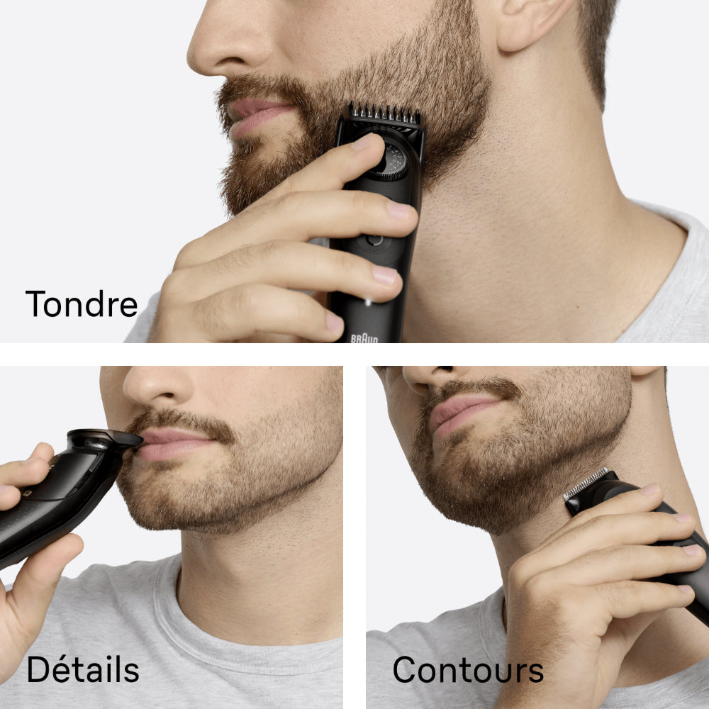 BRAUN BT Styler BT5520 Tondeuse à barbe de précision 4-en-1 - 39 réglages de longueur - Étanche
