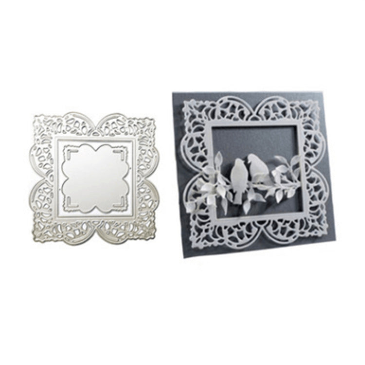Cadre de fond Matrice de découpe en métal Moule de découpe Papier scrapbooking Couteau de découpe Lame de moule Matrice de perforation Stencils de relief Modèle