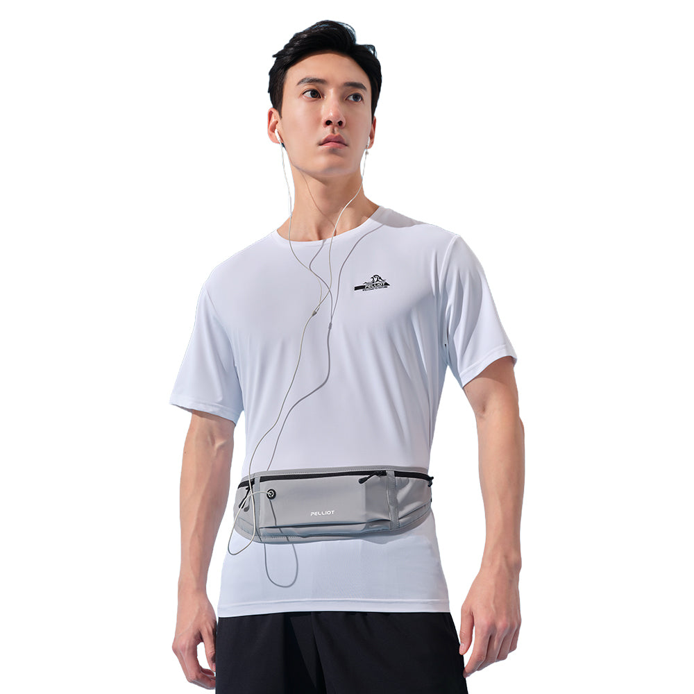 PELLIOT Sac banane Unisexe Mains Libres Pratique – Accessoire essentiel pour l’extérieur au quotidien, Gris glacier