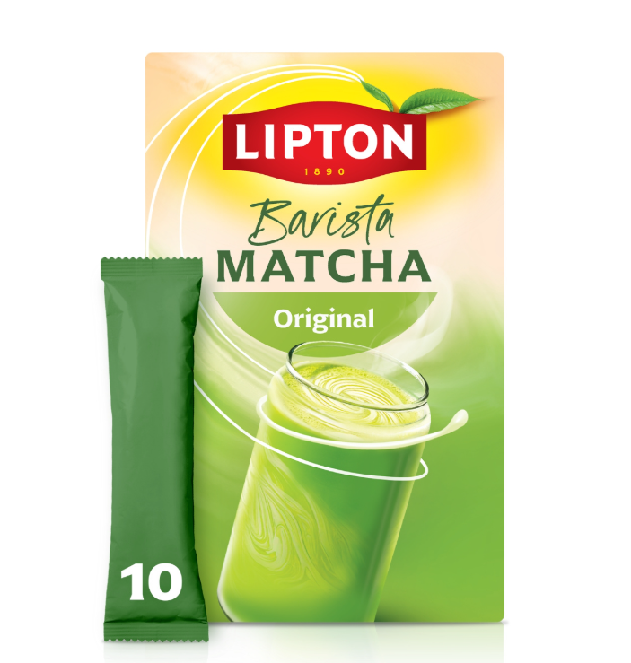 LIPTON Boisson instantanée Matcha Avoine - 10 x 11,2 g
