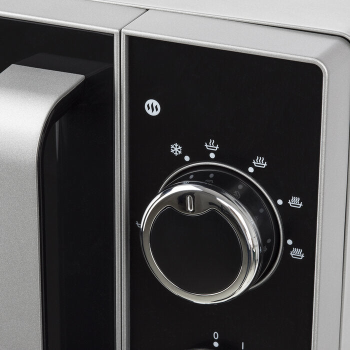 Hkoenig VIO4 Micro-ondes en pose libre - 700 W - Blanc et acier inoxydable - 20 L