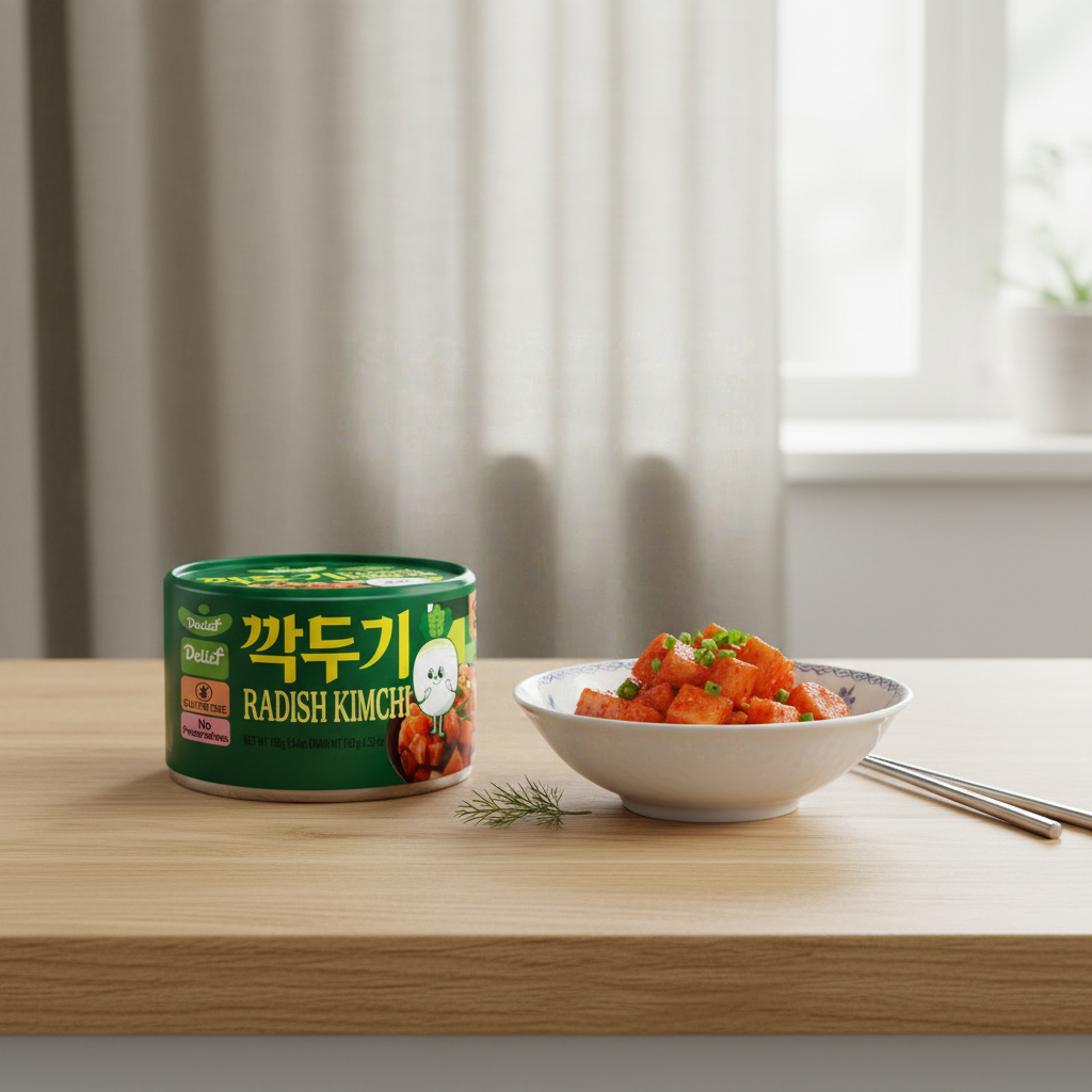 Delief Kimchi de radis en cubes - 160 g