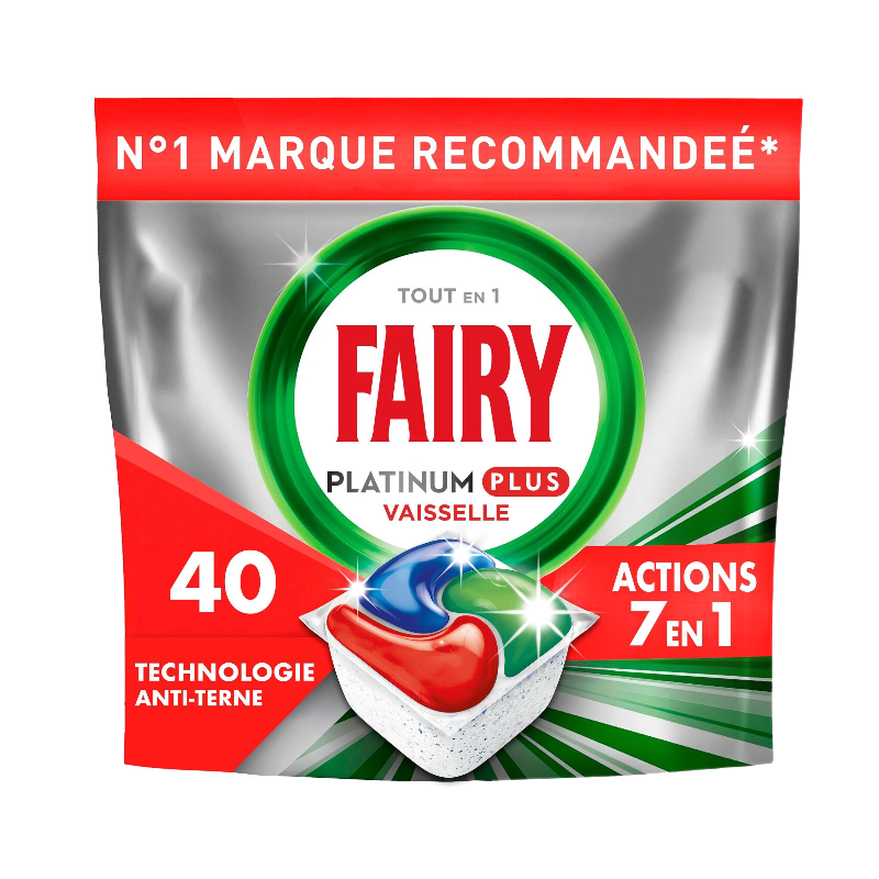 FAIRY Tablettes lave-vaisselle Platinum Plus Original x 40