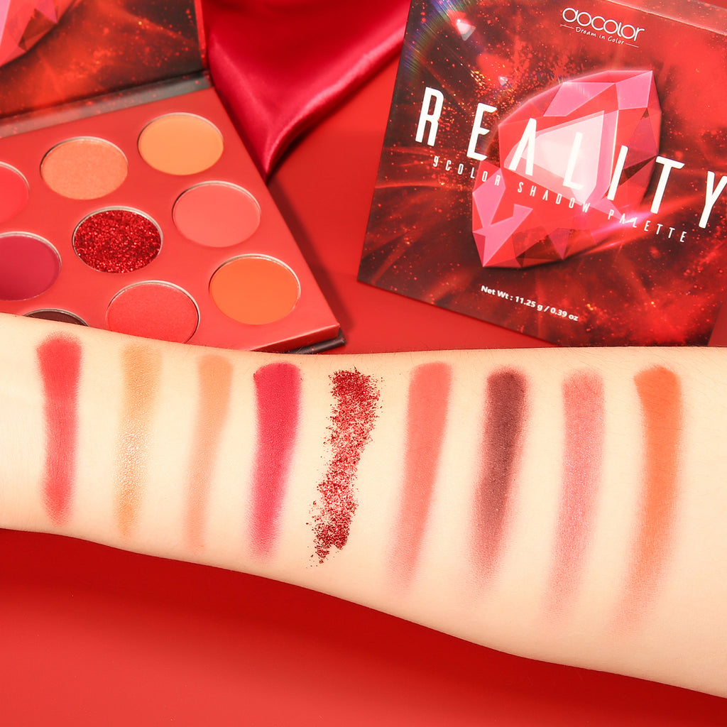 docolor Gem Palette de 9 fards à paupières - Rouge