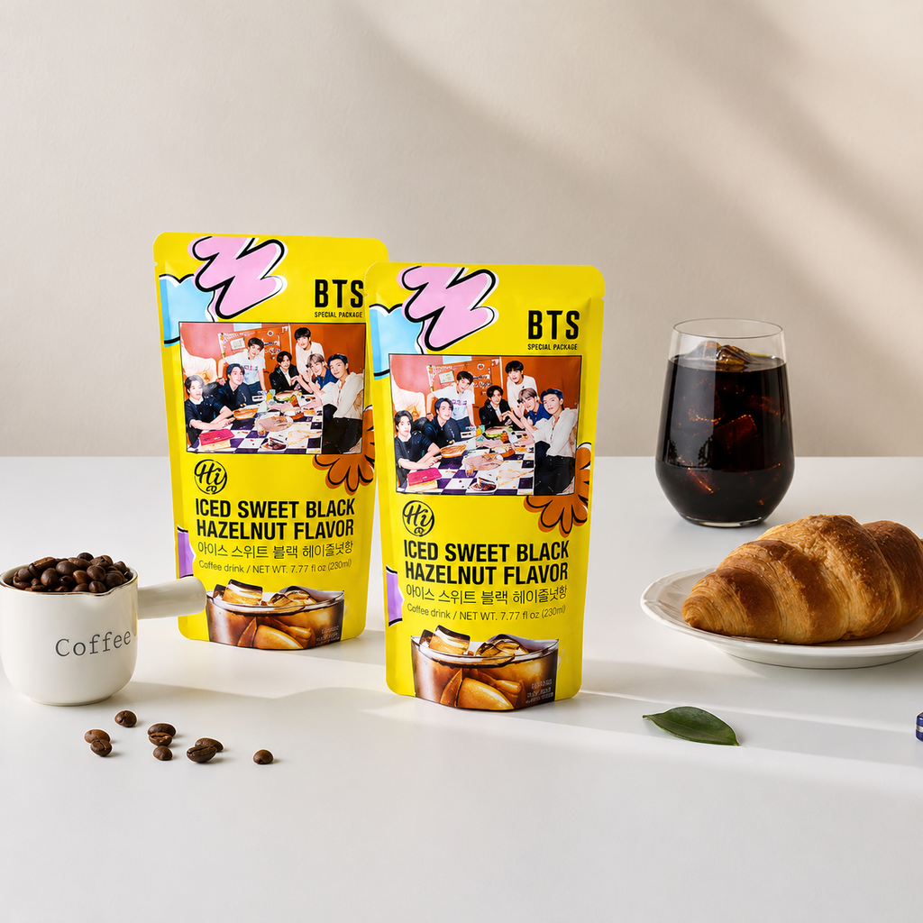 BTS Café noir glacé sucré saveur noisette - 230 ml