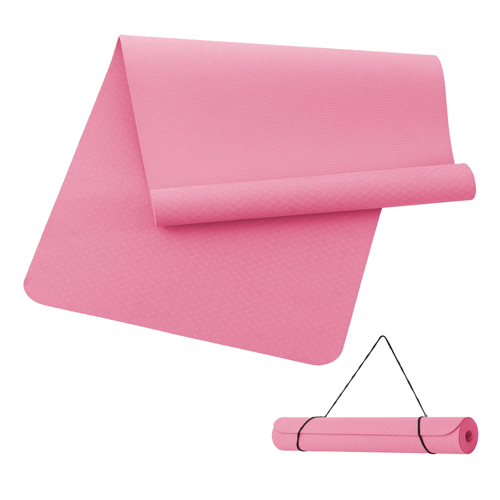 Miss Lulu Good Nite Tapis de yoga antidérapant XL en TPE 190 x 100 x 0,6 cm - Rose