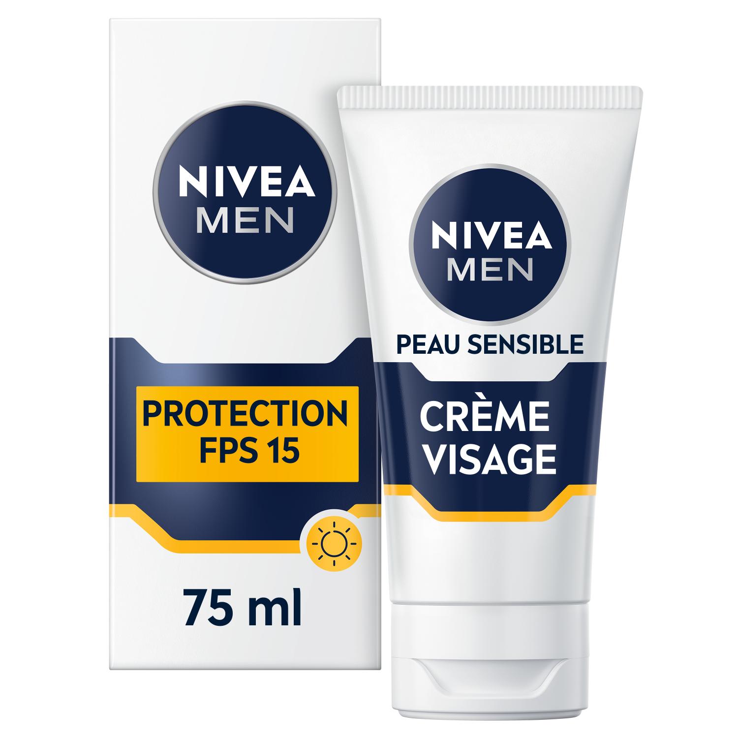 NIVEA MEN Sensitive Visage Crème SPF15 75ml