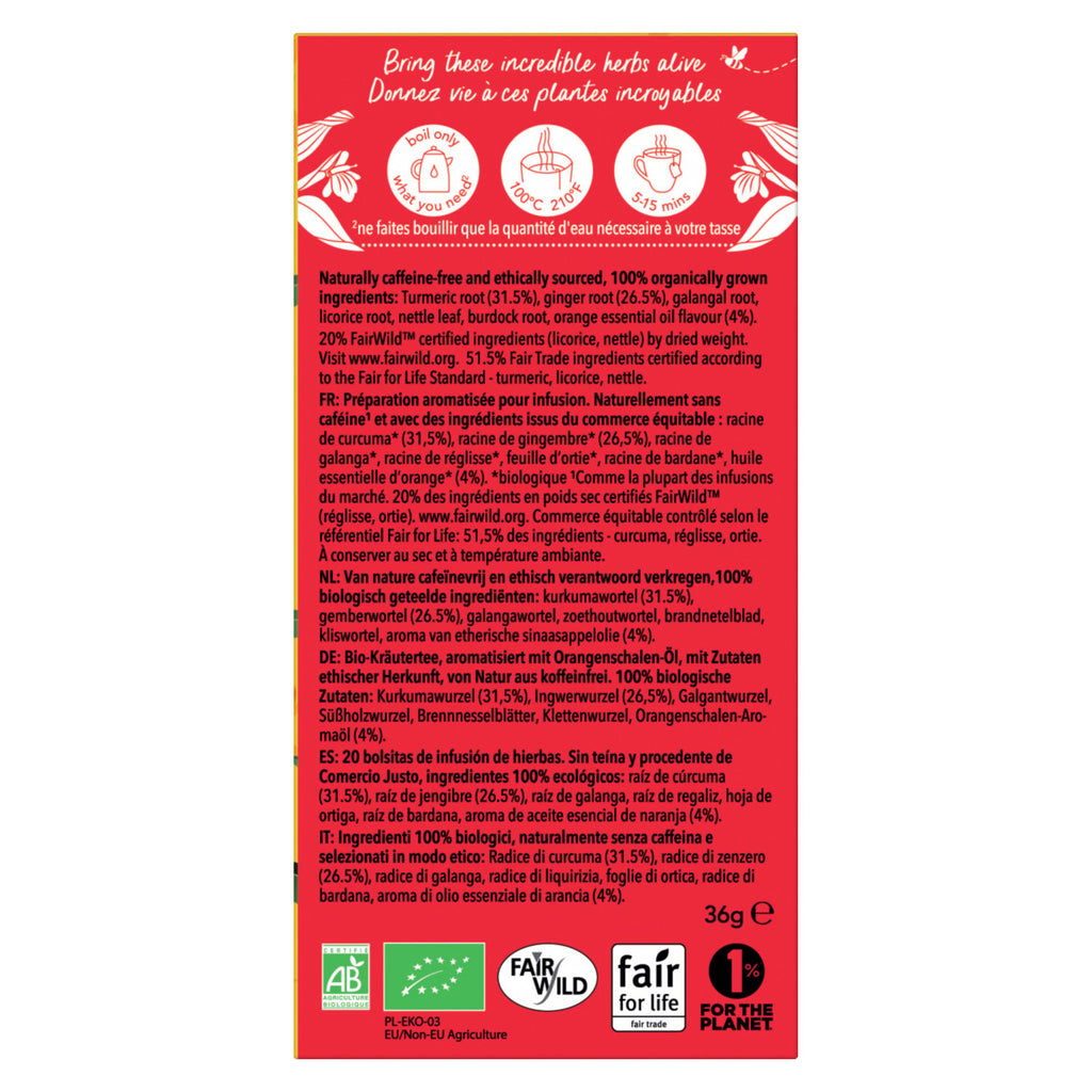 PUKKA Infusion délices de curcuma bio - 36 g
